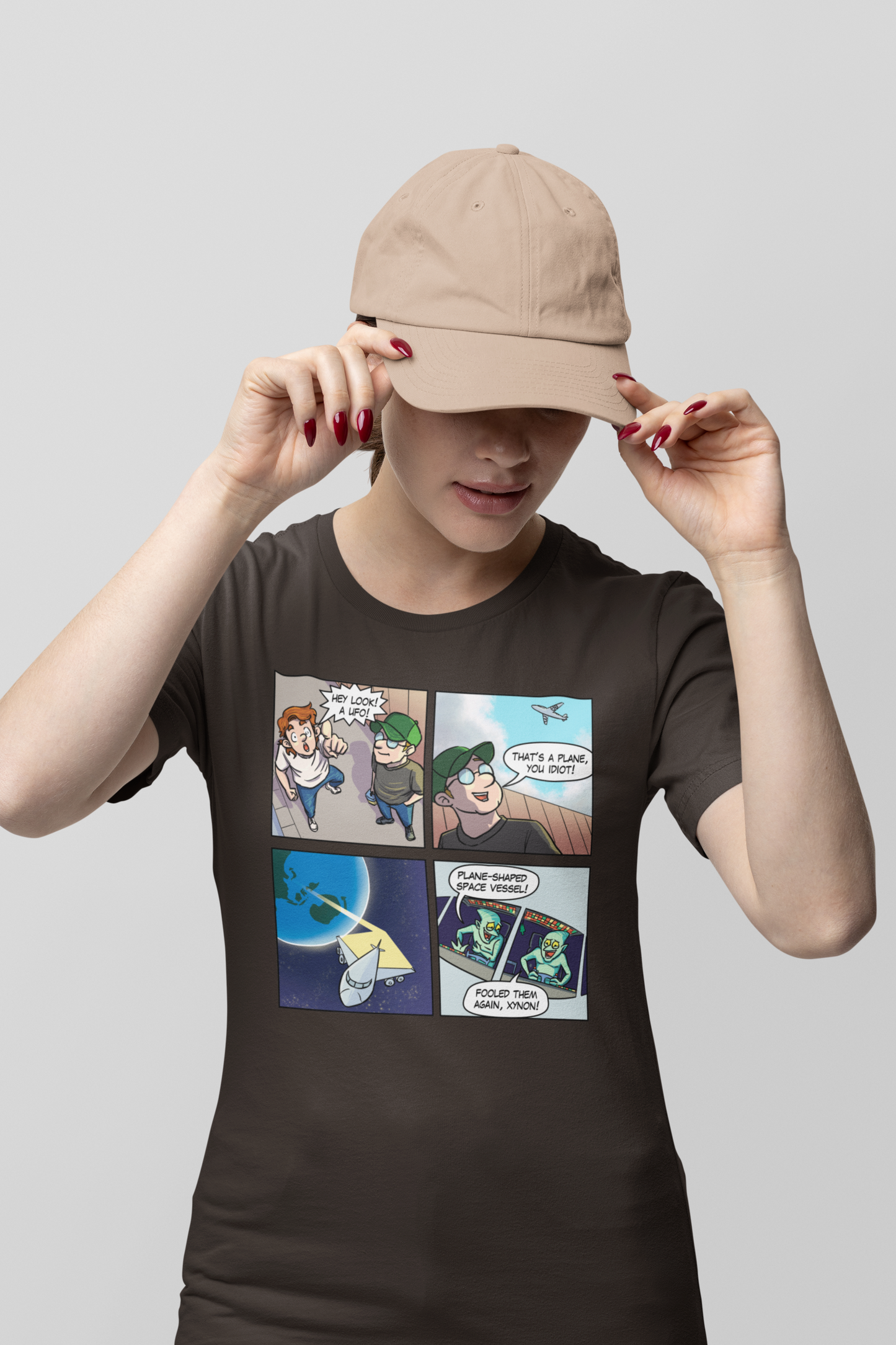 Plane-Shaped Space Vessel - Unisex T-Shirt