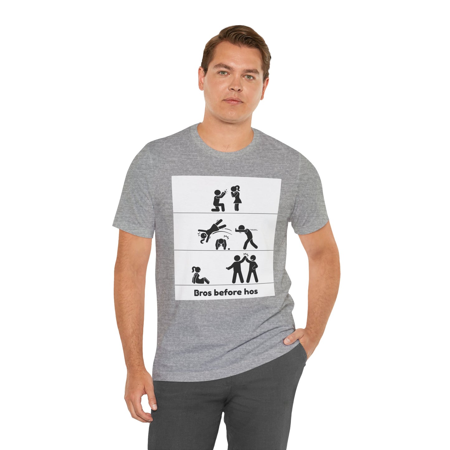 Bros Before Hos - Unisex Jersey Short Sleeve Tee