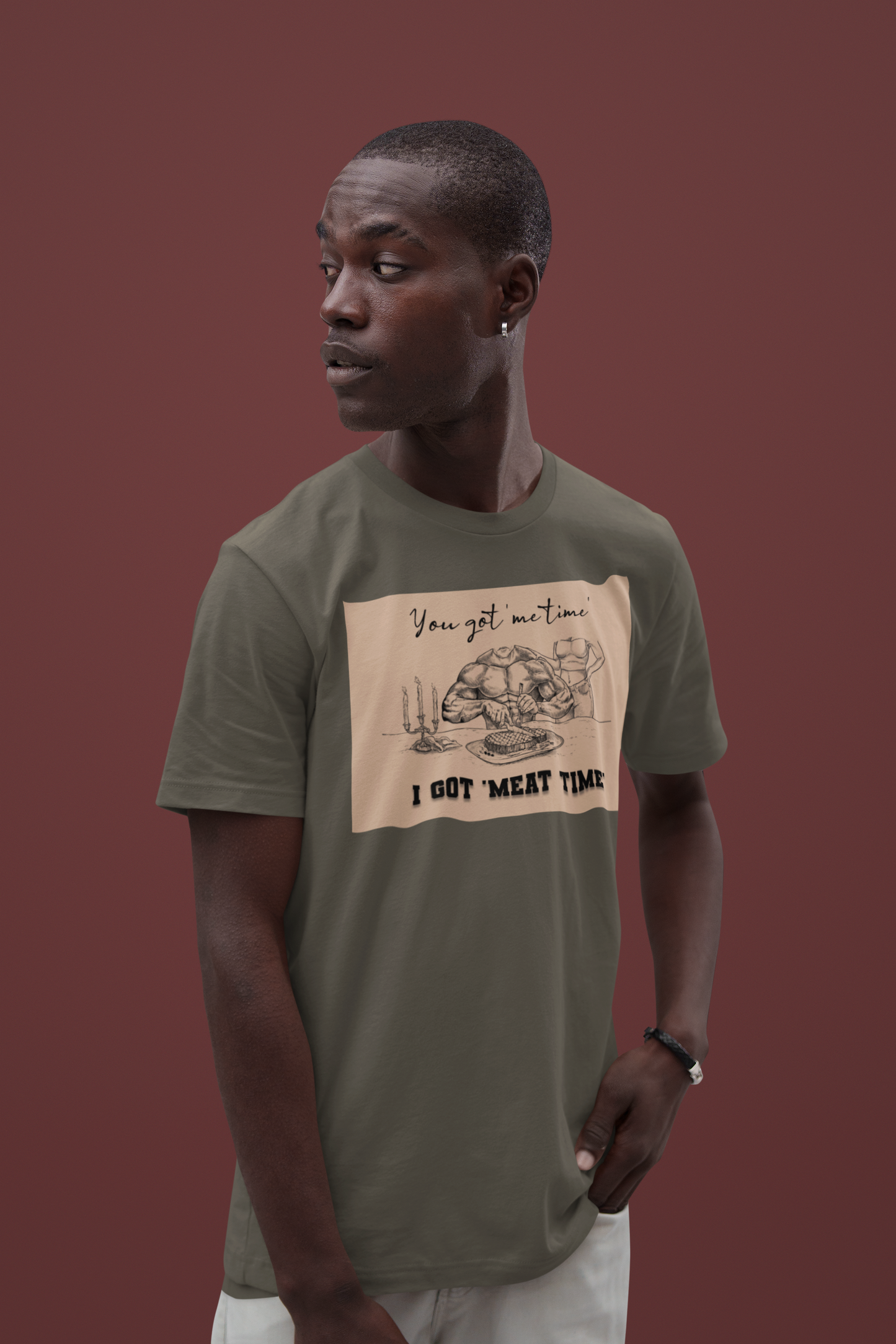 You Got 'Me Time' I Got 'Meat Time' - Unisex Jersey Short Sleeve Tee