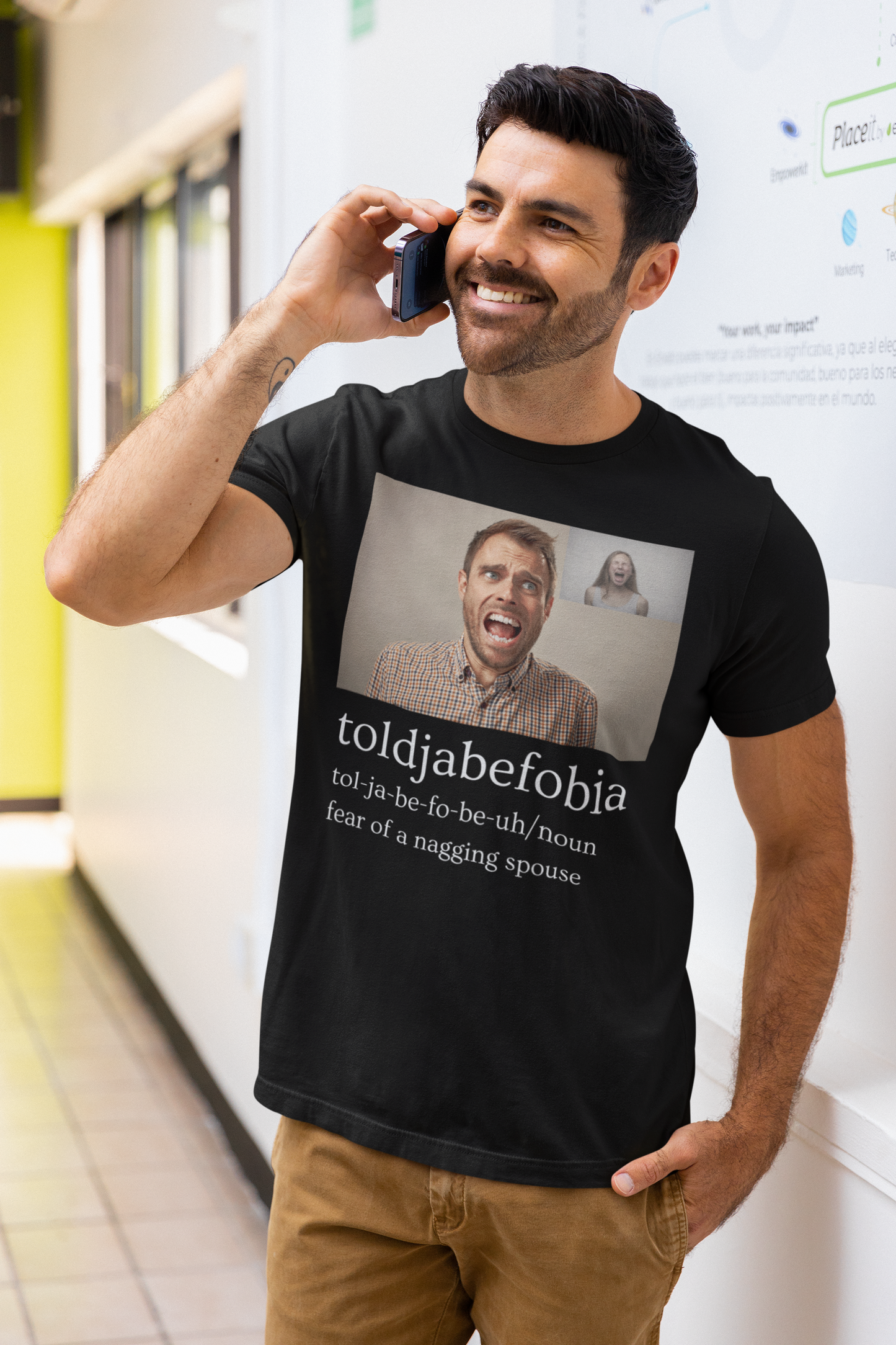Toldjabefobia-Fear Of A Nagging Spouse - Unisex Jersey Short Sleeve Tee