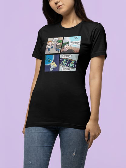 Plane-Shaped Space Vessel - Unisex T-Shirt