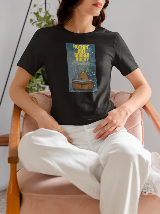 Nothin' But Rubber Ducky On My Brain - Unisex Jersey Short Sleeve Tee