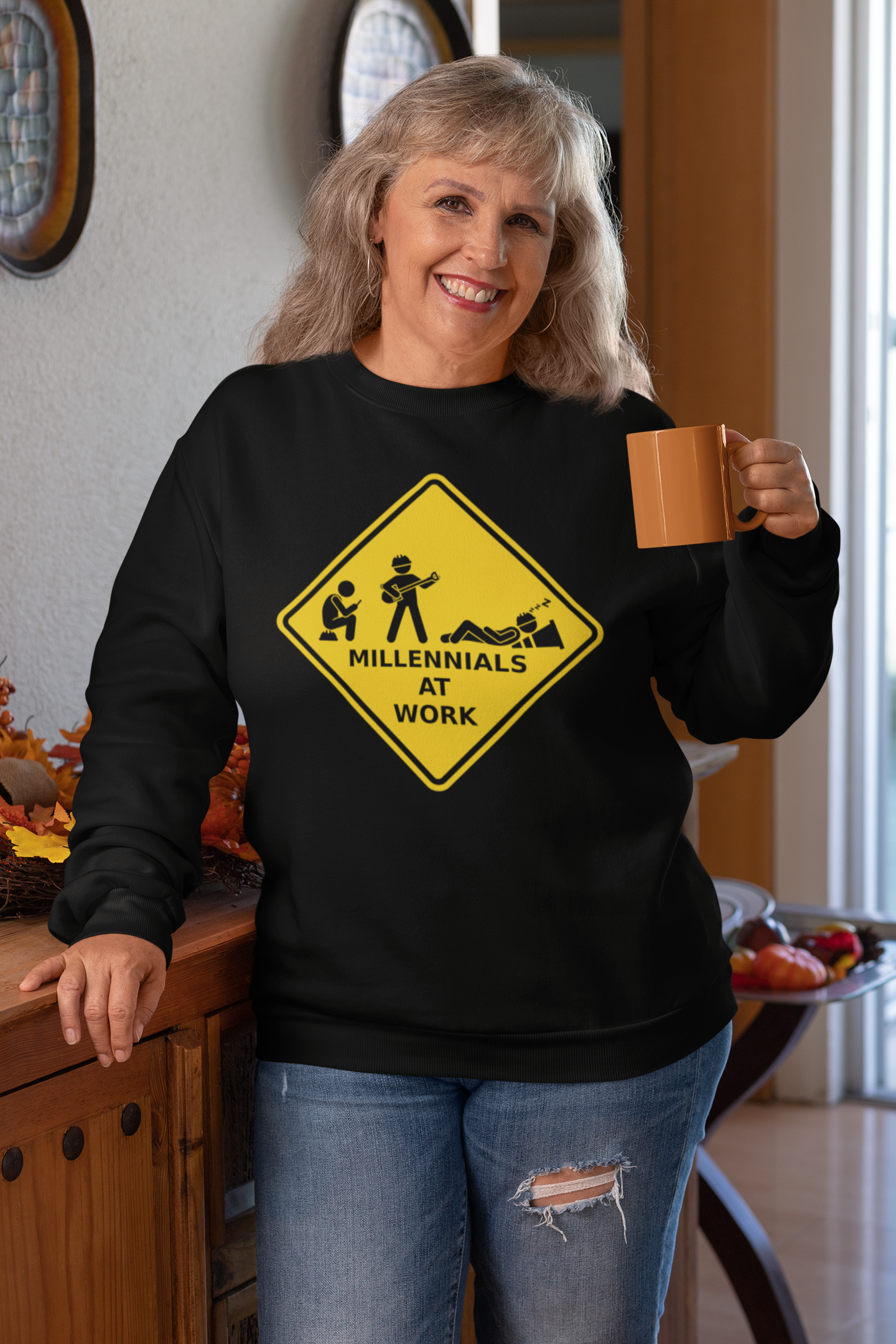 Millennials At Work -  Heavy Blend™ Crewneck Sweatshirt