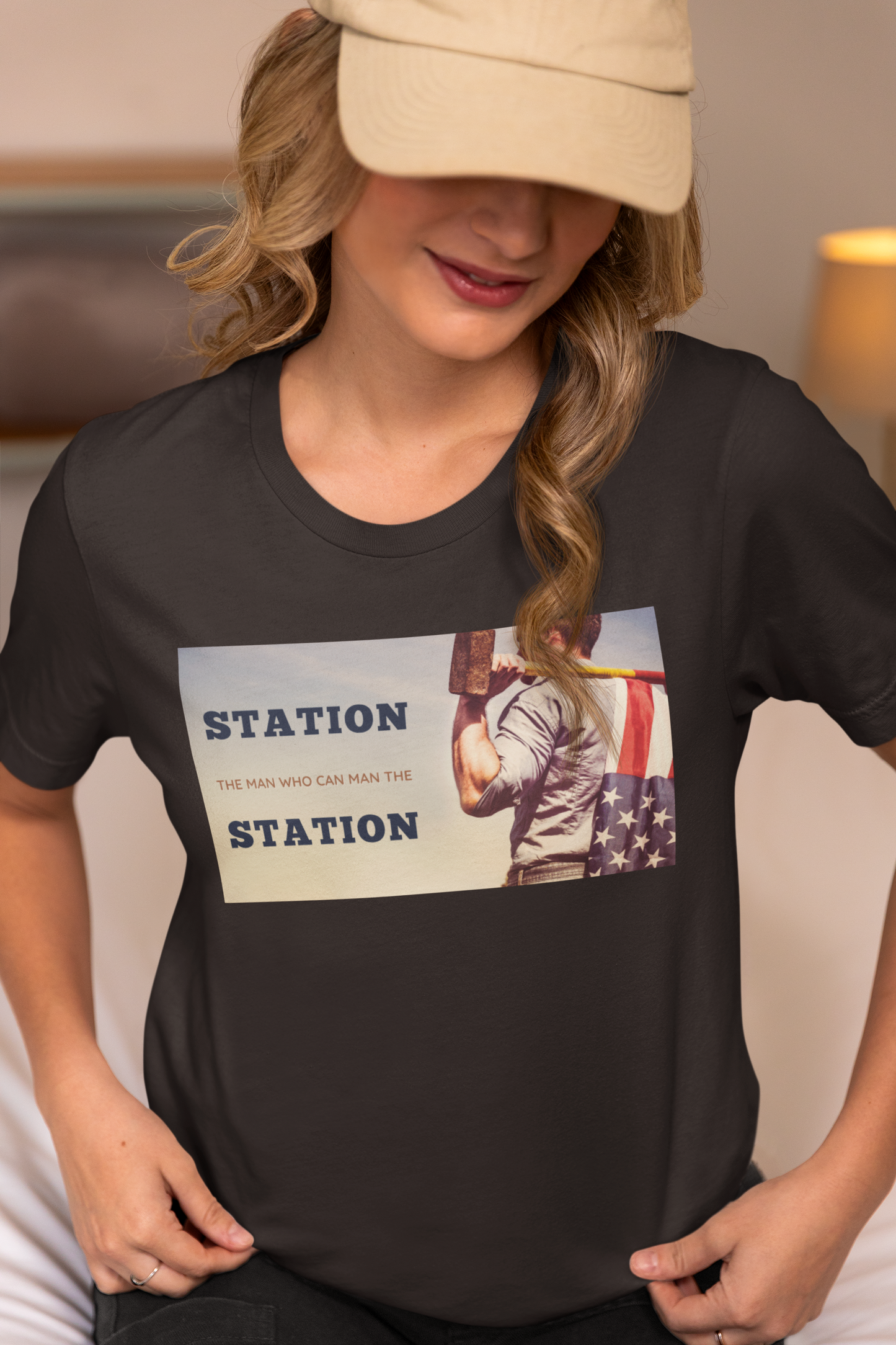 Station The Man Who Can Man The Station - Unisex Jersey Short Sleeve Tee