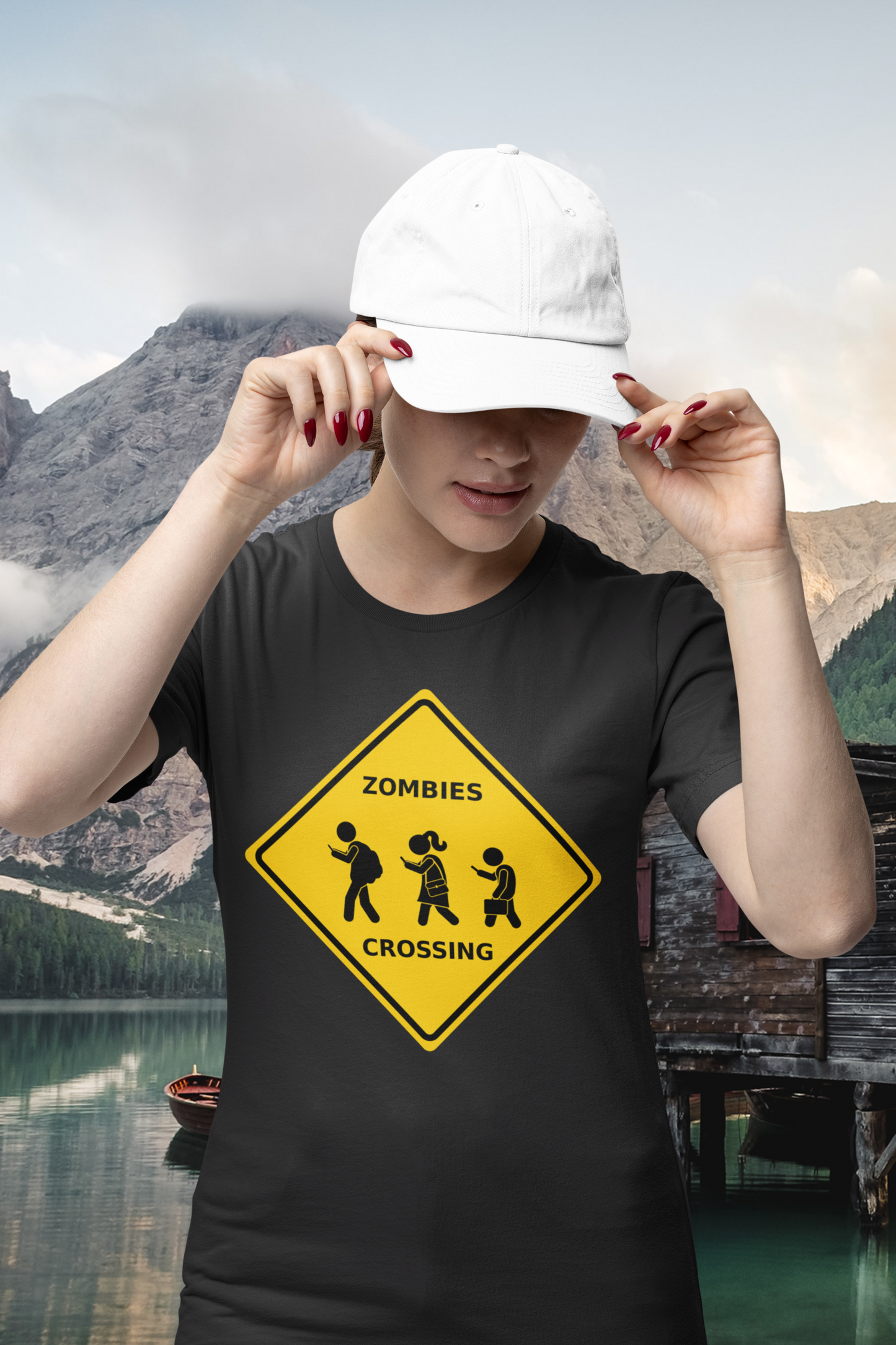 Zombies Crossing - Unisex Jersey Short Sleeve Tee