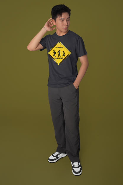 Zombies Crossing - Unisex Jersey Short Sleeve Tee
