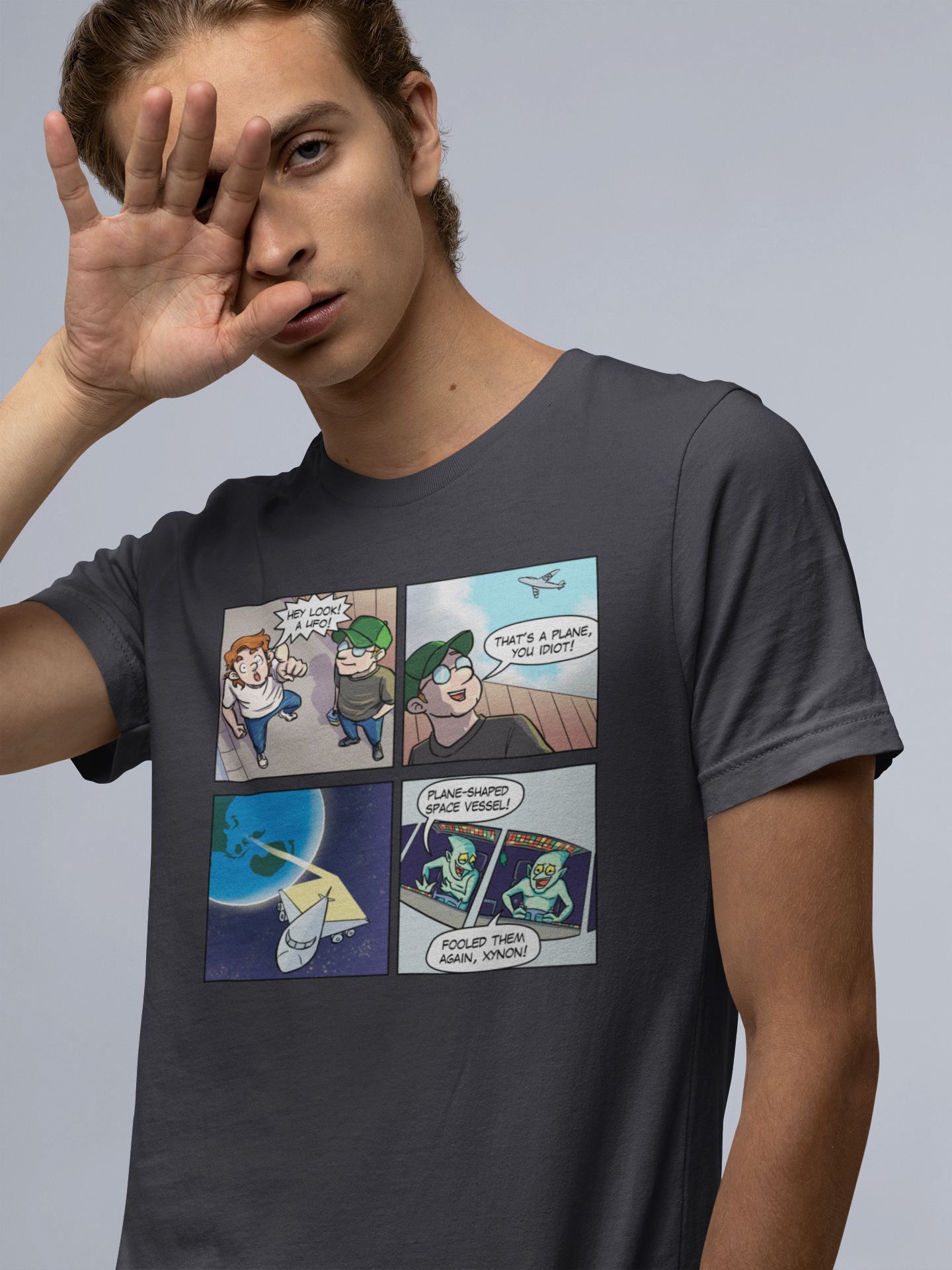 Plane-Shaped Space Vessel - Unisex T-Shirt