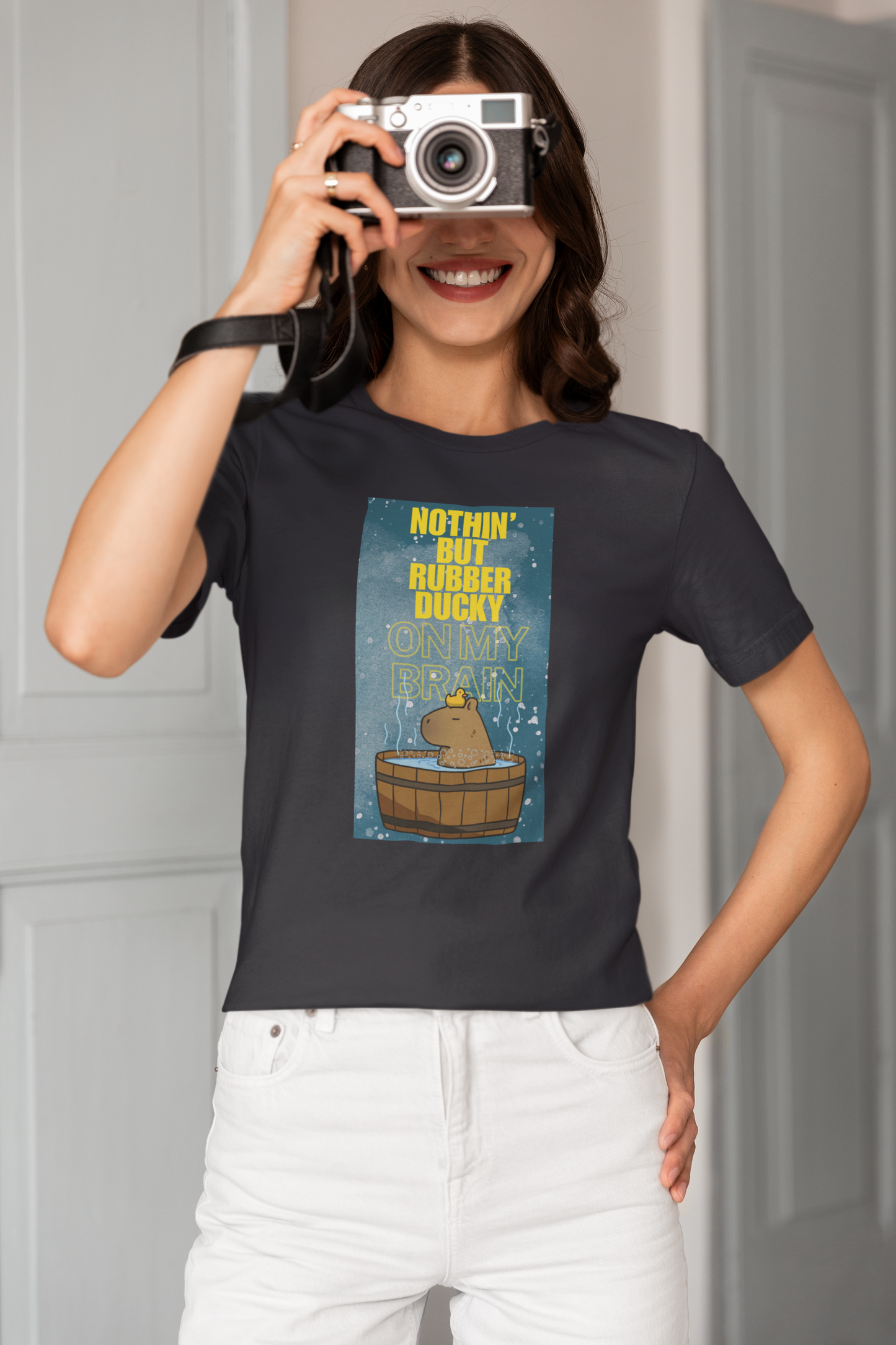 Nothin' But Rubber Ducky On My Brain - Unisex Jersey Short Sleeve Tee