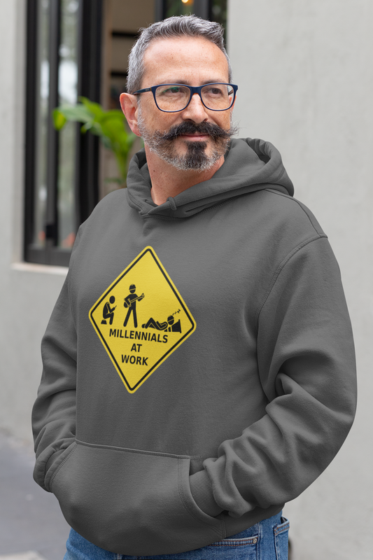Millennials At Work - Unisex Heavy Blend™ Hooded Sweatshirt