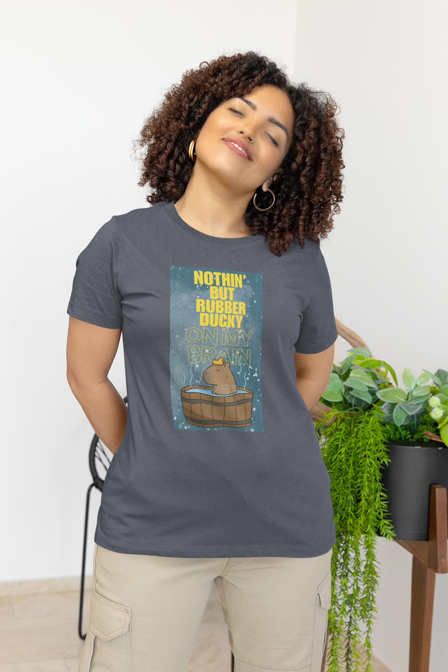 Nothin' But Rubber Ducky On My Brain - Unisex Jersey Short Sleeve Tee