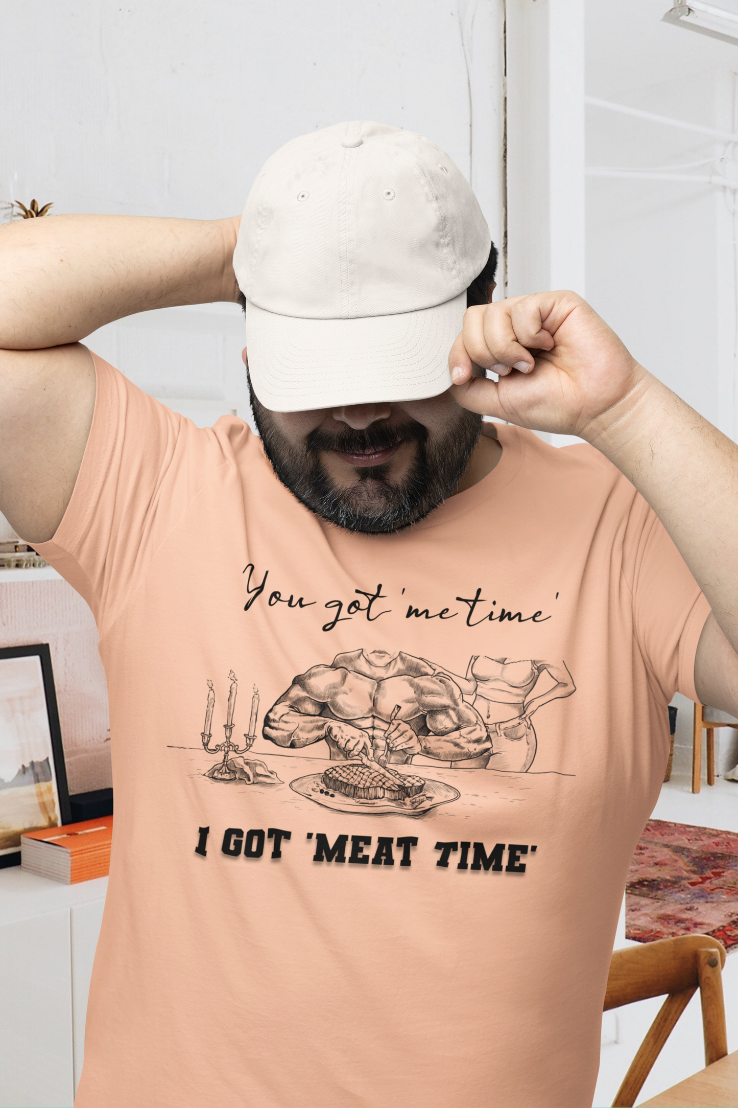You Got 'Me Time' I Got 'Meat Time' - Unisex Jersey Short Sleeve Tee