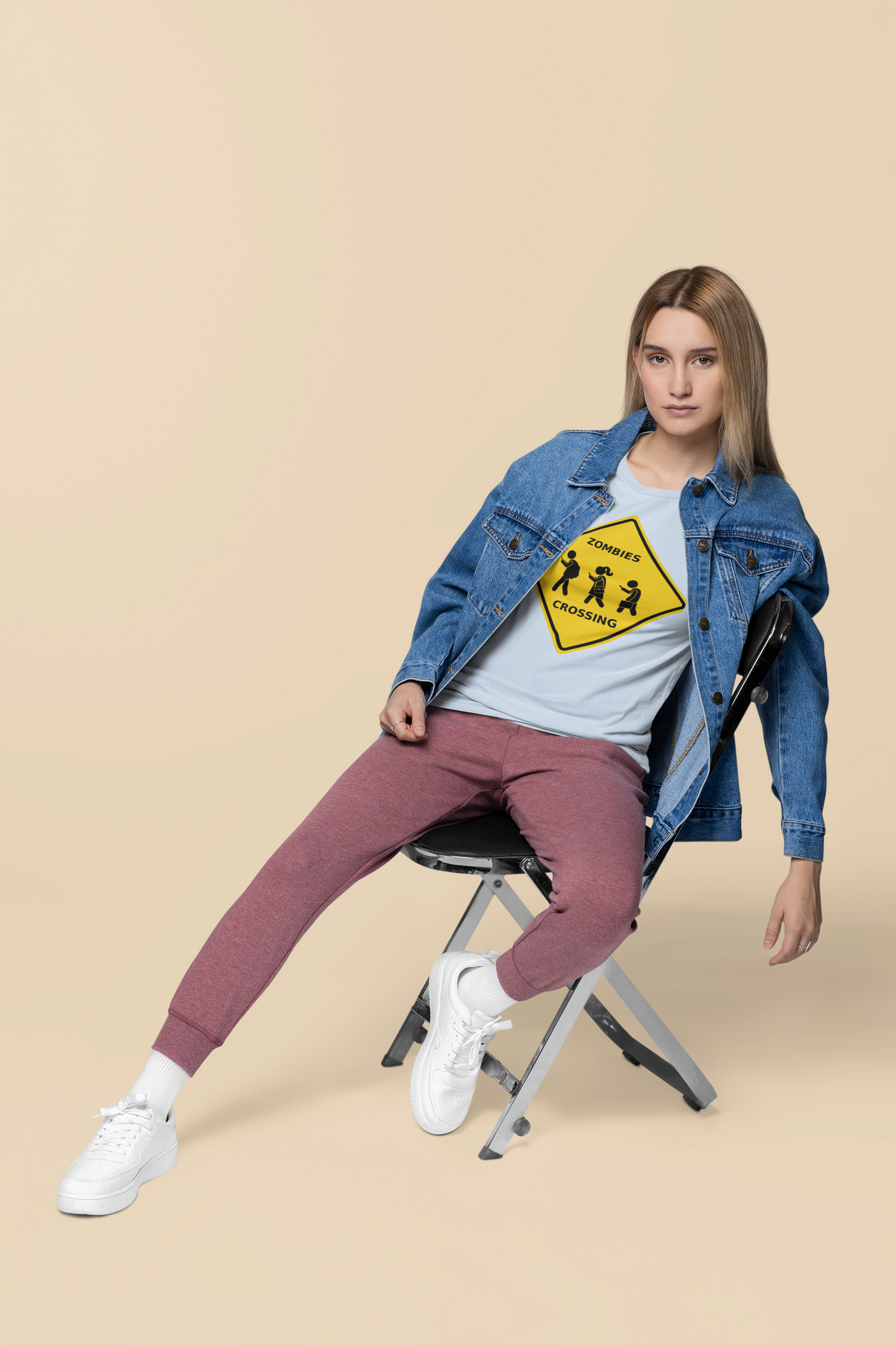 Zombies Crossing - Unisex Jersey Short Sleeve Tee