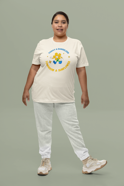 Today A Dandelion Tomorrow A Sunflower - Unisex Jersey Short Sleeve Tee