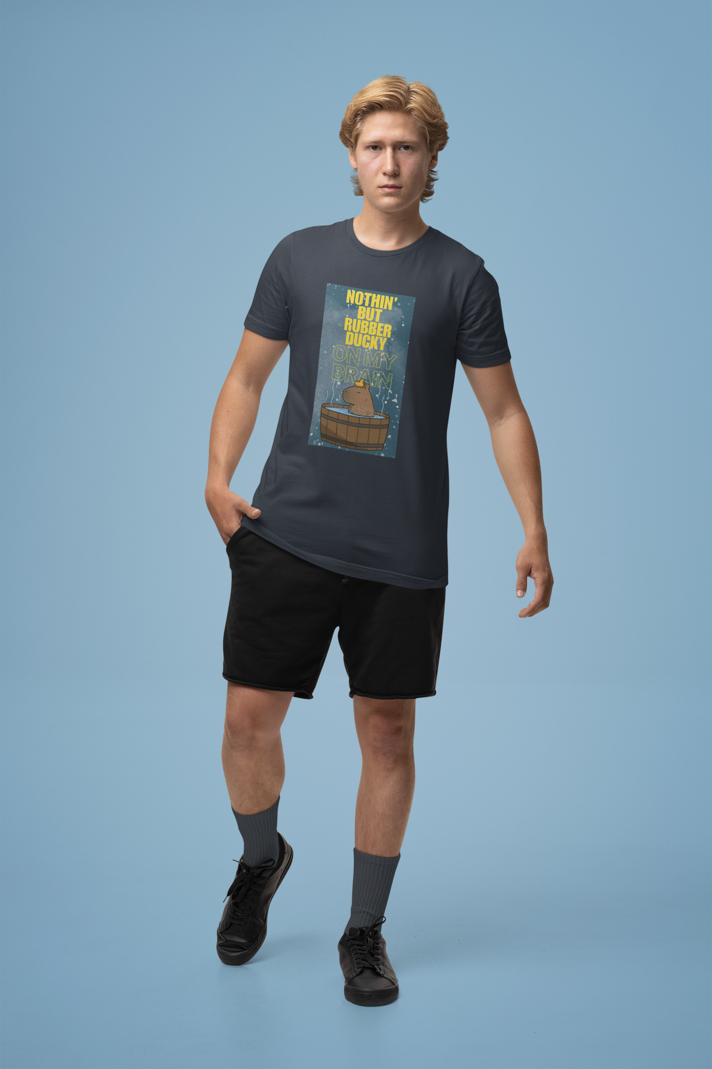 Nothin' But Rubber Ducky On My Brain - Unisex Jersey Short Sleeve Tee