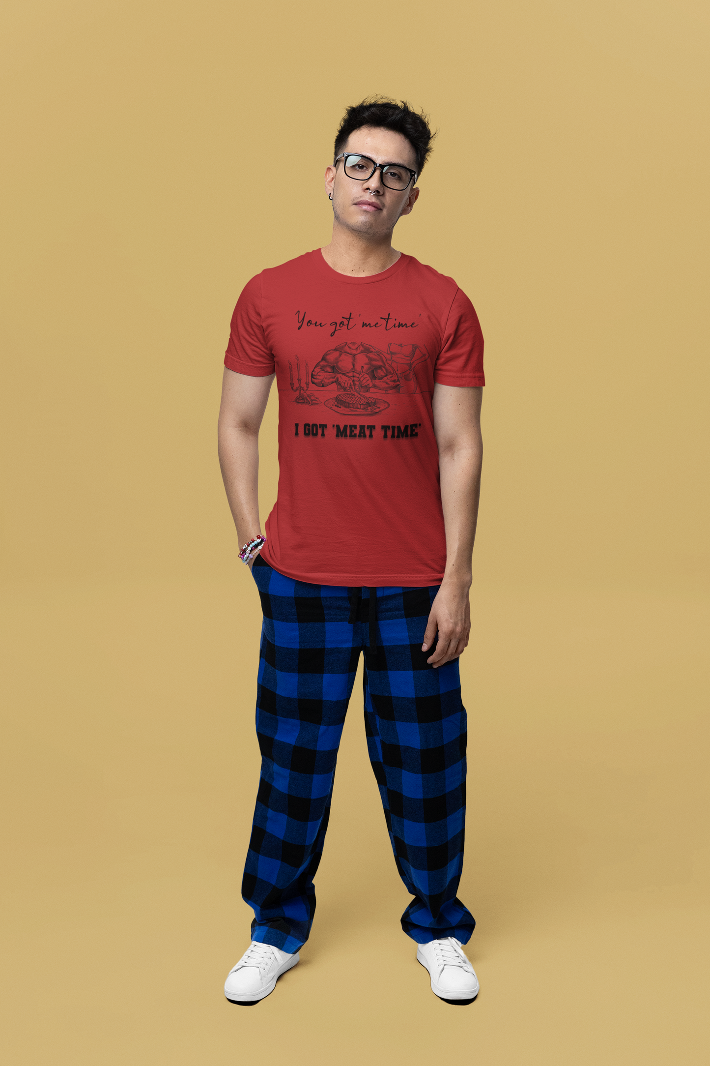 You Got 'Me Time' I Got 'Meat Time' - Unisex Jersey Short Sleeve Tee