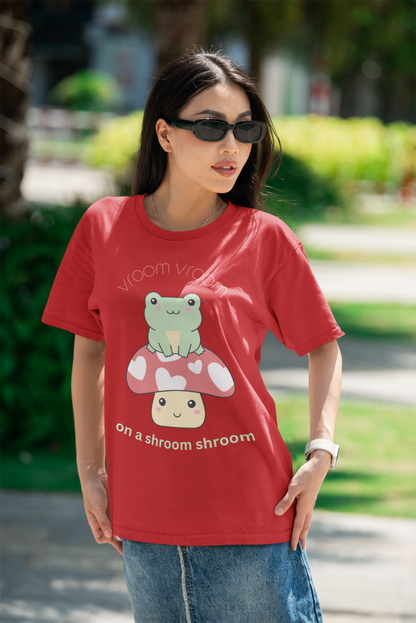 Vroom Vroom On A Shroom Shroom - Unisex Jersey Short Sleeve Tee