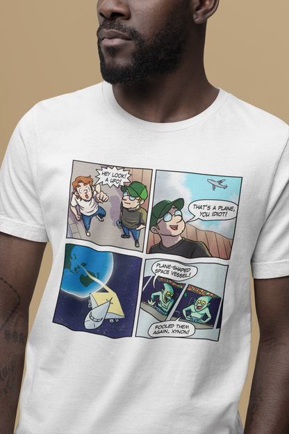 Plane-Shaped Space Vessel - Unisex T-Shirt