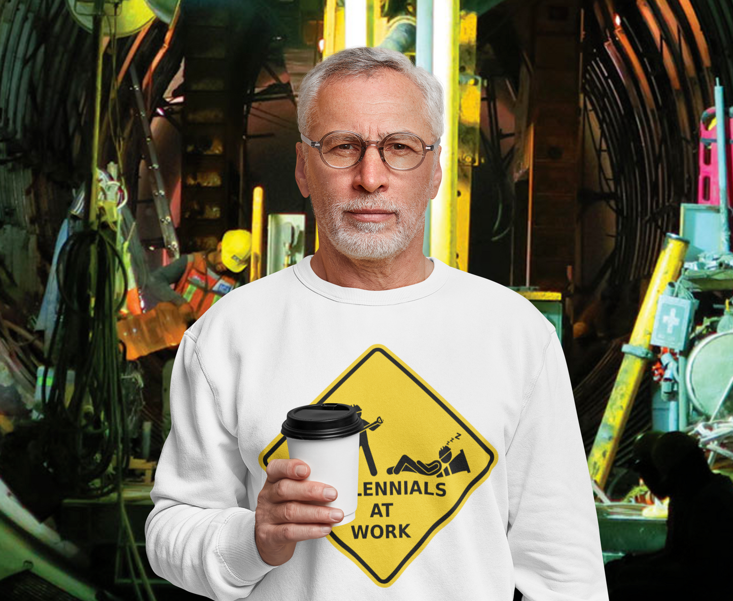 Millennials At Work -  Heavy Blend™ Crewneck Sweatshirt