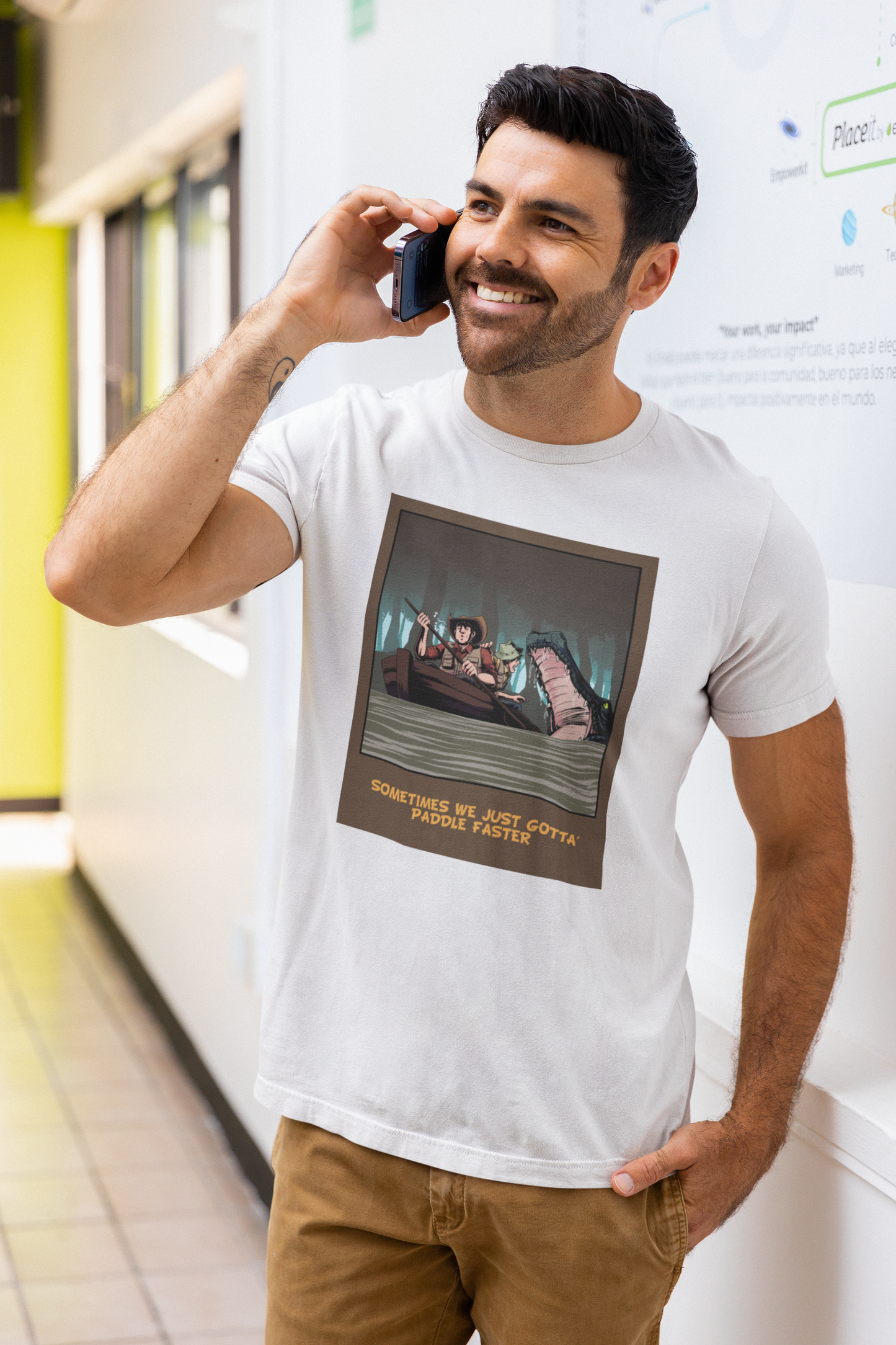 Sometimes We Just Gotta' Paddle Faster - Unisex T-Shirt